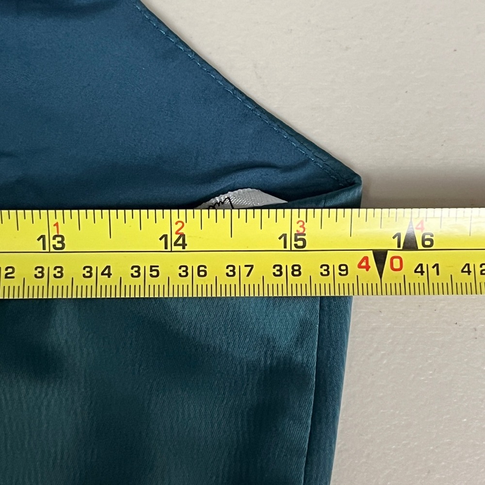 Lulus Women Quite Likely Teal Satin Wrap Dress XS Formal Cocktail Going Out HOCO - Picture 8 of 15